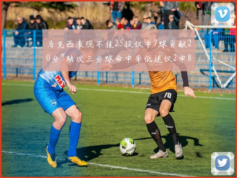 马克西表现不佳25投仅中7球贡献20分7助攻三分球命中率低迷仅2中8